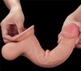  Dương vật giả dính tường silicone siêu mềm 9.5" Lovetoy Sliding Skin Dong 