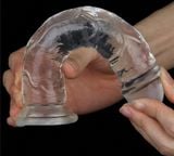  Dương vật giả dính tường trong suốt 18cm Flawless Clear 