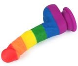  Dương vật giả dính tường bảy màu cầu vòng cao cấp, tự tin 20cm Prider 