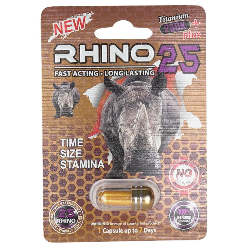  Viên Uống Hỗ Trợ Sinh Lý Mạnh Rhino 25 | Vĩ 1 Viên 