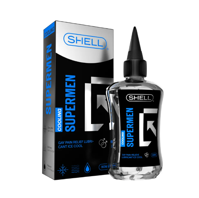 Gel bôi trơn hậu môn mát lạnh Shell Supermen Cooling Chai 90ml