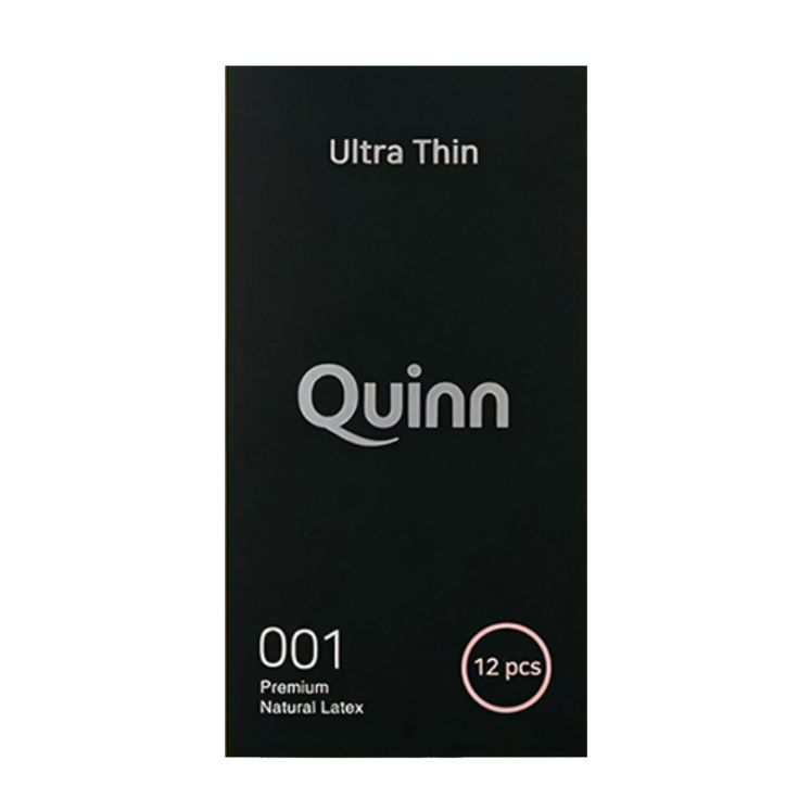 Bao cao su siêu mỏng 0.01 Quinn Ultra Thin Hộp 10 Cái