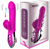  Dương vật giả rung thụt rung cao cấp kết hợp lưỡi xoay Leten Thrusting Vibrator 