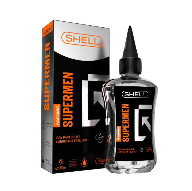 Gel Bôi Trơn Hậu Môn Nóng Ấm Shell Supermen Warming Chai 90ml
