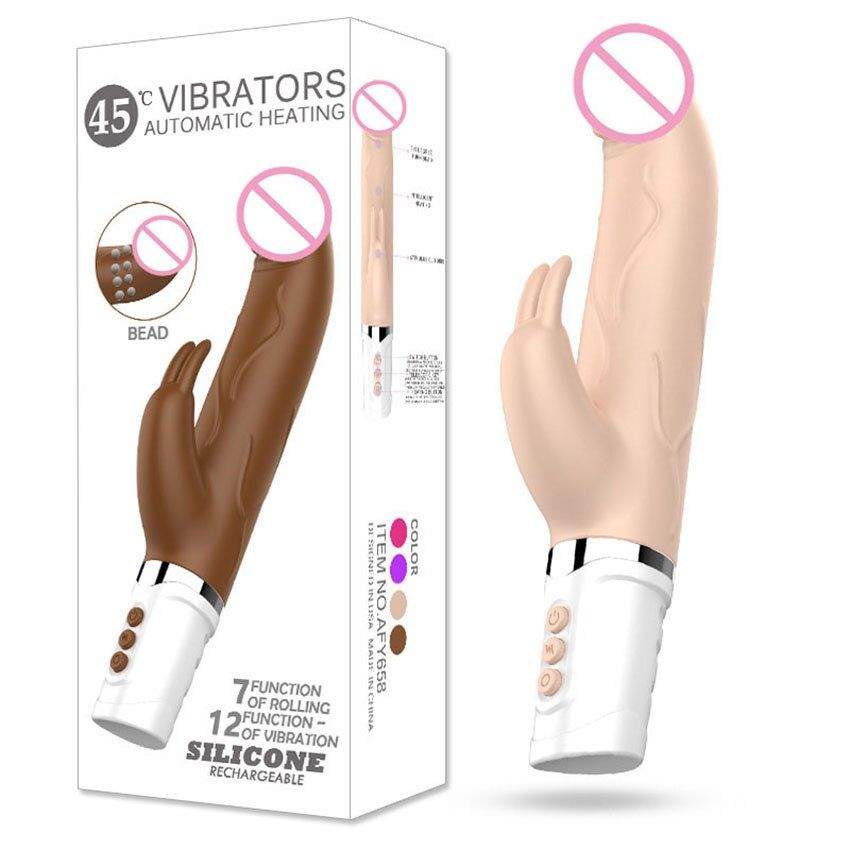  Dương vật giả xoay chiều 12 chế độ rung cao cấp Vibartors Automatic Heating 