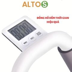 Dụng cụ tập plank, tập cơ bụng tại nhà, tặng đồng hồ bấm thời gian