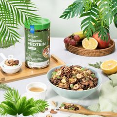 Organic Protein Dạng Hạt (Granola) Việt Nhật - giảm mỡ (hộp 500g)