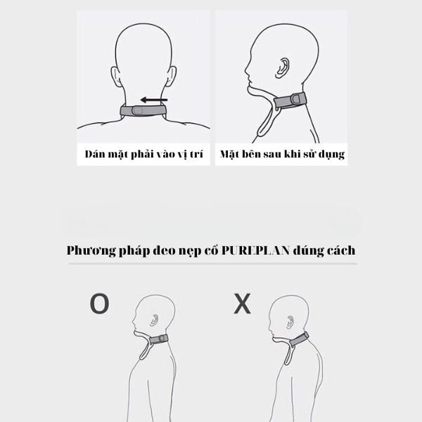 Nẹp cổ hỗ trợ chống gù lưng cận thị rụt cổ rùa đau mỏi vai gáy cho trẻ em người lớn