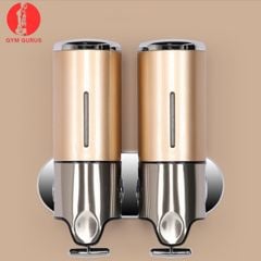 Hộp đựng sữa tắm dầu gội nước rửa tay treo tường màu bạc vàng đỏ tiện dụng sang trọng