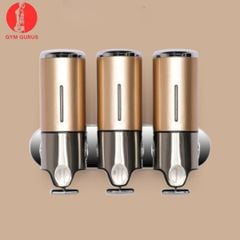 Hộp đựng sữa tắm dầu gội nước rửa tay treo tường màu bạc vàng đỏ tiện dụng sang trọng