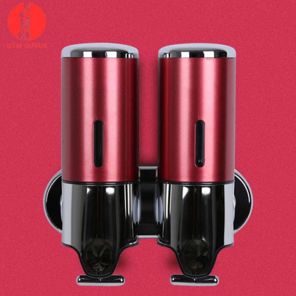 Hộp đựng sữa tắm dầu gội nước rửa tay treo tường màu bạc vàng đỏ tiện dụng sang trọng