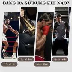 Băng Đa Boxing dài 3m, 5m mềm mịn, đàn hồi cao bảo vệ đôi tay