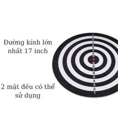 Bảng phóng phi tiêu 02 mặt giấy cứng 17in, dày 1cm, giải trí  vui nhộn