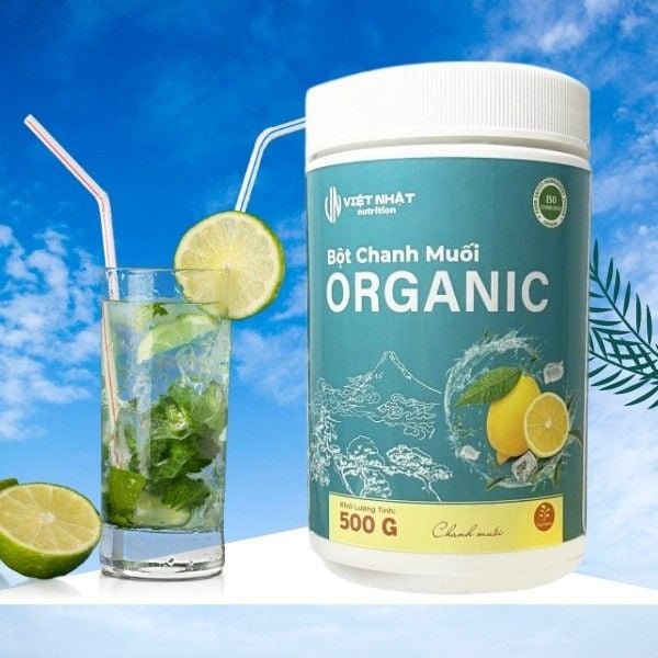 Bột Chanh Muối Organic 500g - Giải khát tự nhiên từ Việt Nhật Nutrition