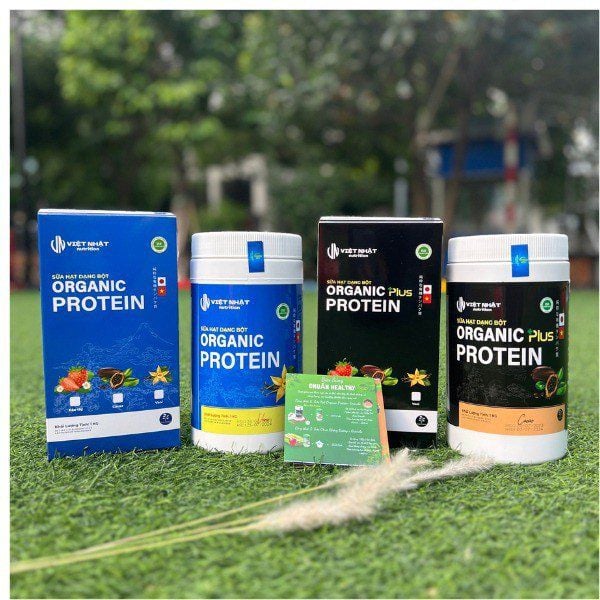 Bột sữa hạt Organic Protein Plus - hỗ trợ cải thiện cân nặng Việt Nhật 1kg