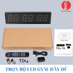 Bộ đồng hồ bấm giờ đếm người tập thể dục thể thao led gym hợp kim nhôm