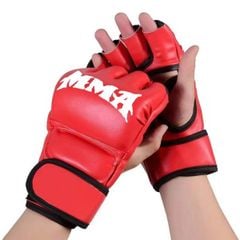 Găng Tay Tập Boxing Hở Ngón MMA- Dễ Tập, Dễ Vệ Sinh, Thoát Mồ Hôi Tay Tốt