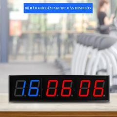Bộ đồng hồ bấm giờ đếm người tập thể dục thể thao led gym hợp kim nhôm