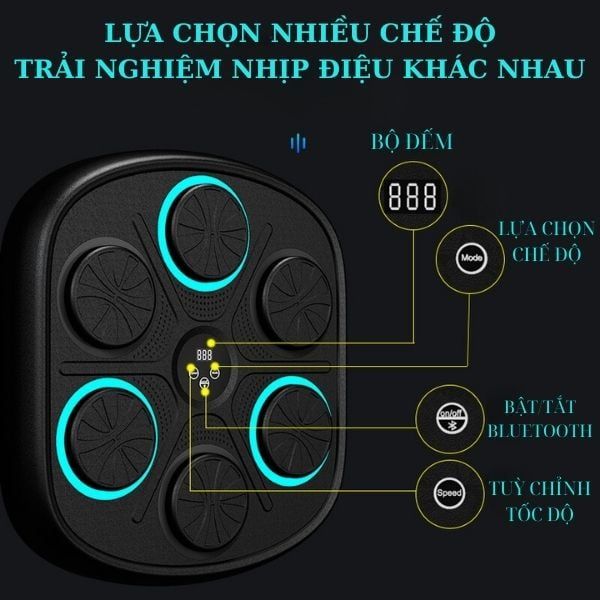 Máy Tập Boxing Theo Nhạc ML-03:  Giá Rẻ Cho Học Sinh, Sinh Viên