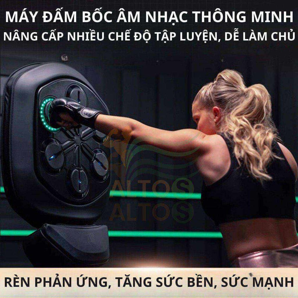 Máy Tập Boxing Bản Trụ Đứng Cao Cấp, Tập Luyện Sôi Động Với Âm Nhạc