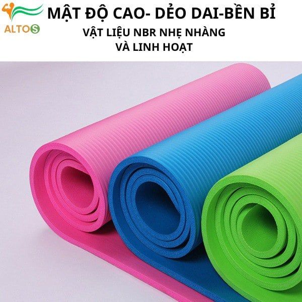 Thảm tập Yoga và thể dục NBR  kích thước 183x61x1cm thoáng khí, bền bỉ