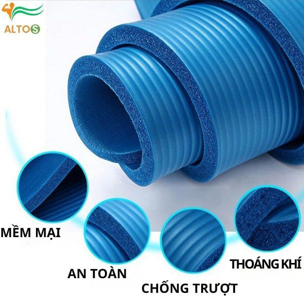 Thảm tập Yoga và thể dục NBR  kích thước 183x61x1cm thoáng khí, bền bỉ