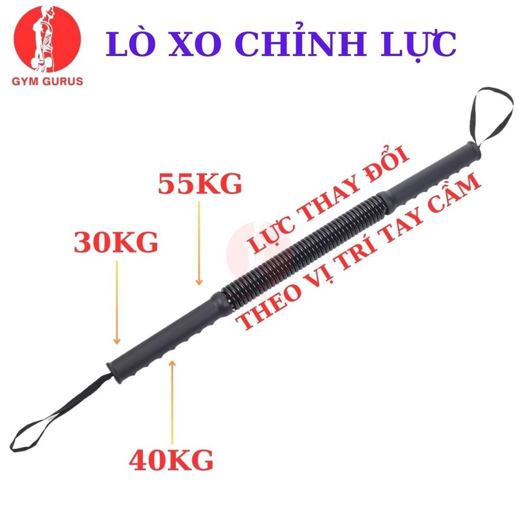 Thanh lò xo tập tay 20kg, 40kg, 60kg, 80kg, 100kg chất lượng cao, giá tốt