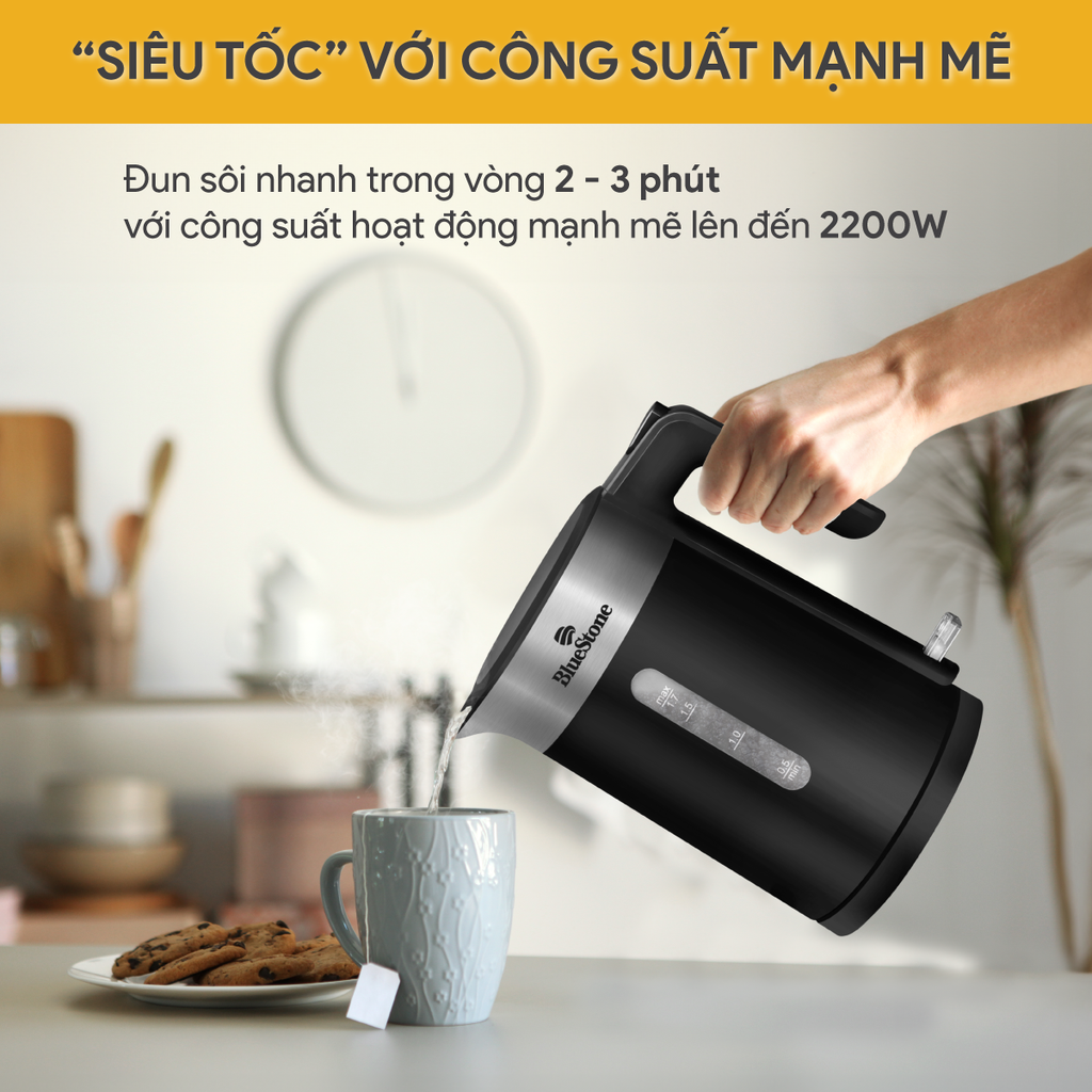 Ấm Đun Siêu Tốc BlueStone KTB-3418