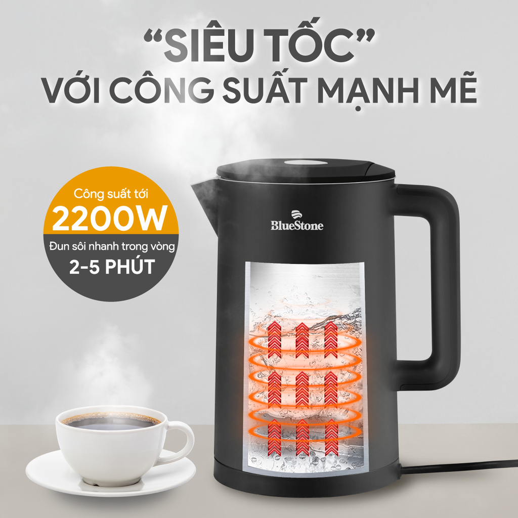 Ấm Đun Siêu Tốc BlueStone KTB-3466