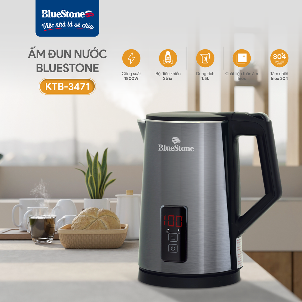 Ấm Đun Siêu Tốc BlueStone KTB-3471