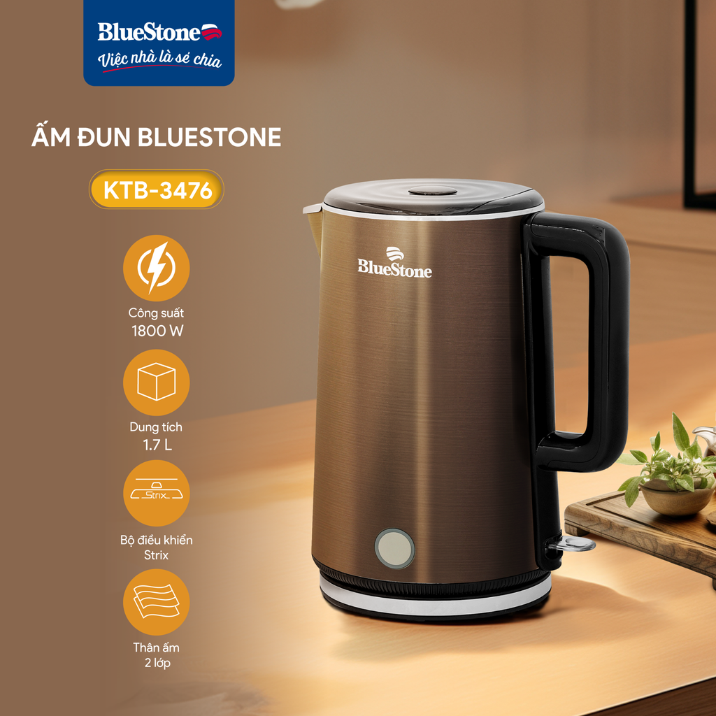 Ấm Đun Siêu Tốc BlueStone KTB-3476