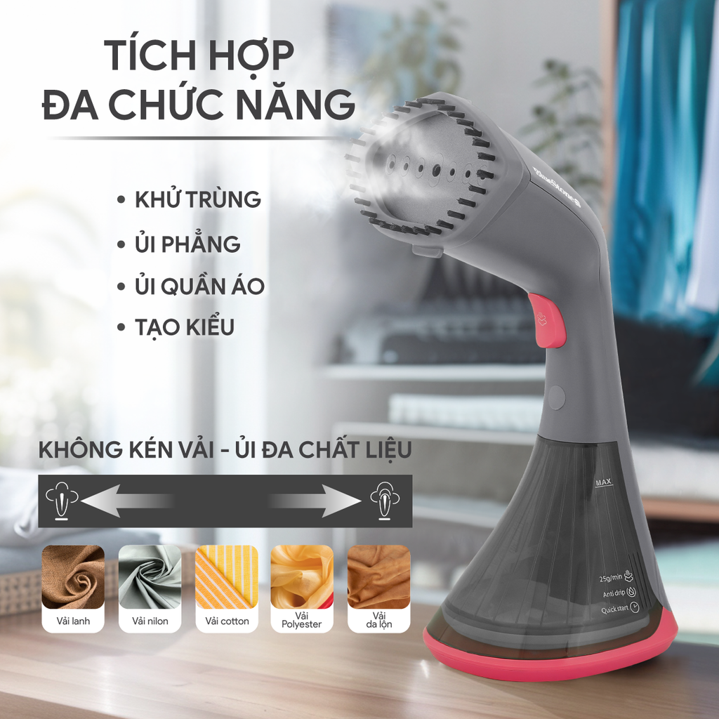 Bàn ủi hơi nước cầm tay có nhiều ưu điểm nổi bật