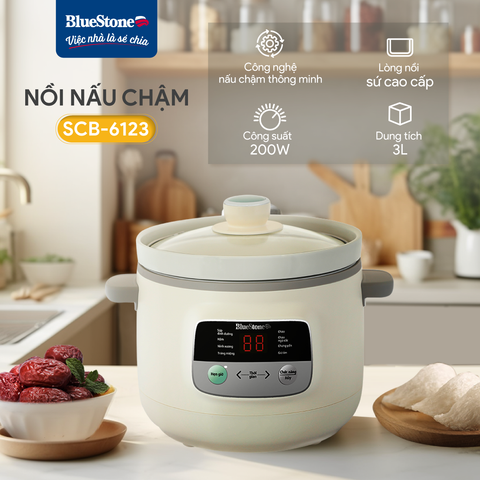  Nồi Nấu Chậm BlueStone SCB-6123 3 Lít 200W 