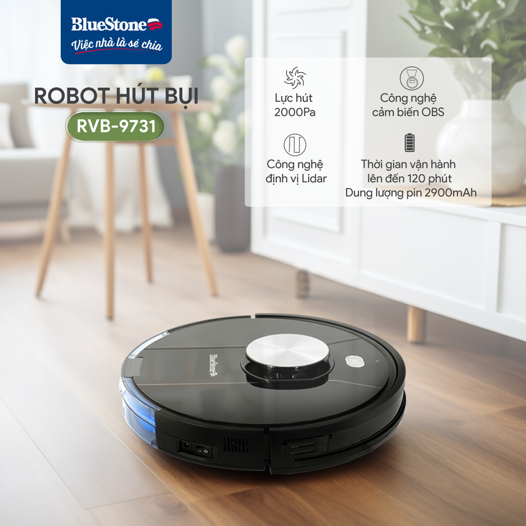 Robot Hút Bụi BlueStone RVB-9731