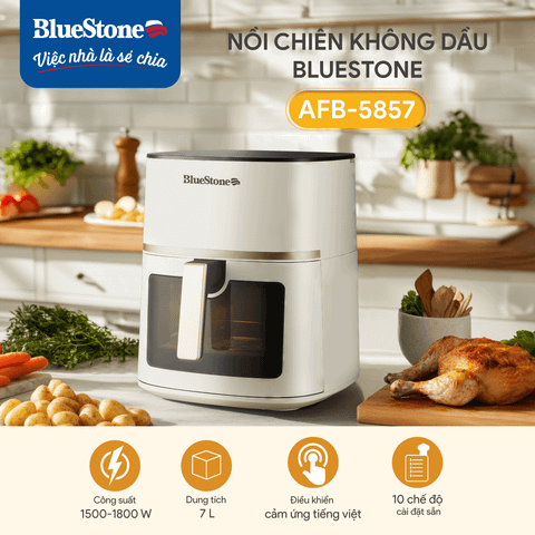  Nồi Chiên Không Dầu BlueStone AFB-5857 7 Lít 1800W 
