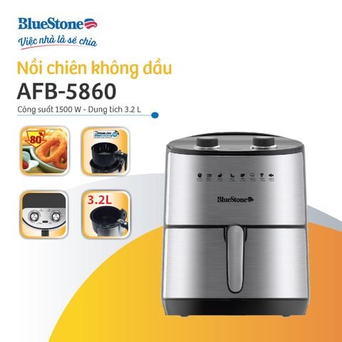  Nồi Chiên Không Dầu BlueStone AFB-5860 3.2 Lít 1500W 