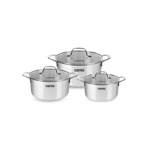  Bộ Nồi Inox Tri-Ply Carez CPC871SI-03 3 món 