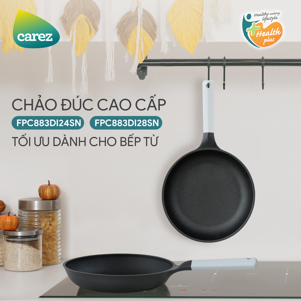 Chảo Nhôm Đúc Nguyên Khối Carez FPC883