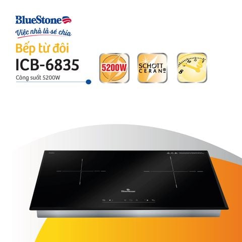  Bếp Từ Đôi BlueStone ICB-6835 5200W - Miễn phí lắp đặt, cắt đá 