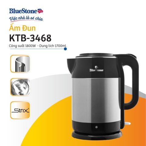  Ấm Đun Siêu Tốc BlueStone KTB-3468 1.7 Lít 1800W 