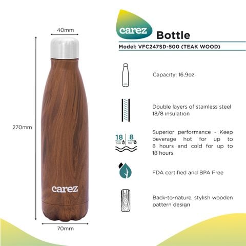  Bình Giữ Nhiệt Carez 500ml VFC247SD-500 