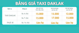  Dịch Vụ Taxi Daklak 