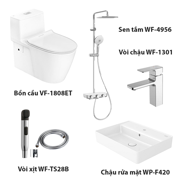 Combo American Standard VF-1808ET + WP-F420+ WF-TS28B + WF-1301 + WF-4956