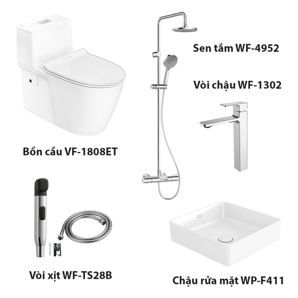 Combo American Standart VF-1808ET + WP-F411 + WF-TS28B + WF-1302 + WF-4952