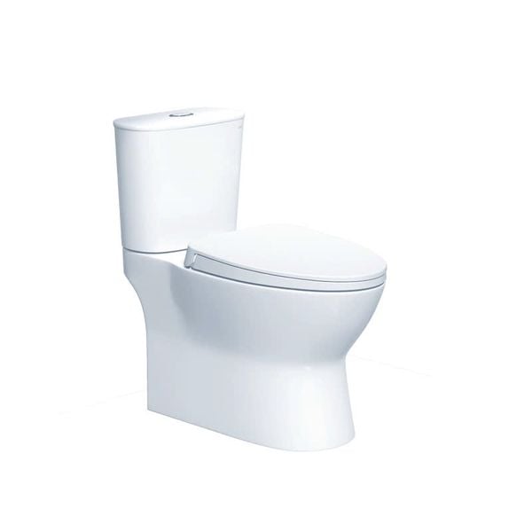 Bàn cầu 2 khối Caesar CD1320 (Không nắp) + Nắp rửa điện tử TAF610H