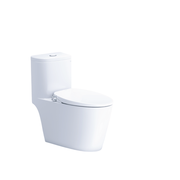 Bàn cầu 1 khối Caesar C1364 (Không nắp) + nắp rửa TAF060