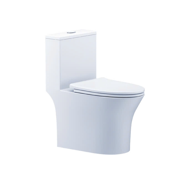 Bàn cầu 1 khối Caesar C1391F (Không nắp) + nắp rửa TAF400H