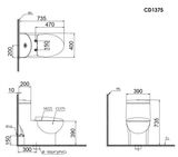  Bàn cầu 1 khối Caesar C1375 