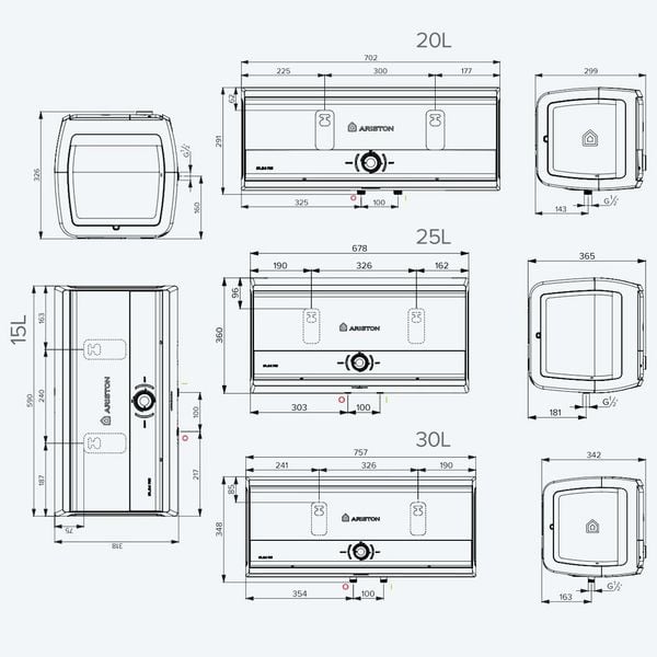 Bình nóng lạnh Ariston SL3 20RS - Bùi Minh