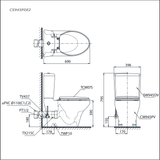  Bàn Cầu 2 Khối TOTO CS945PDE2#XW 